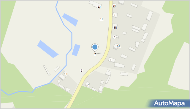 Pawłowicze, Pawłowicze, 7, mapa Pawłowicze