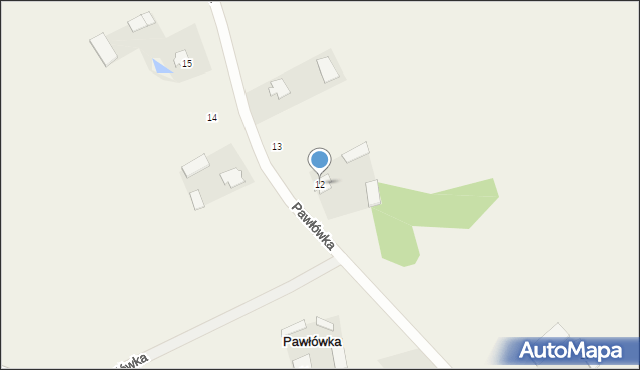 Pawłówka, Pawłówka, 12, mapa Pawłówka