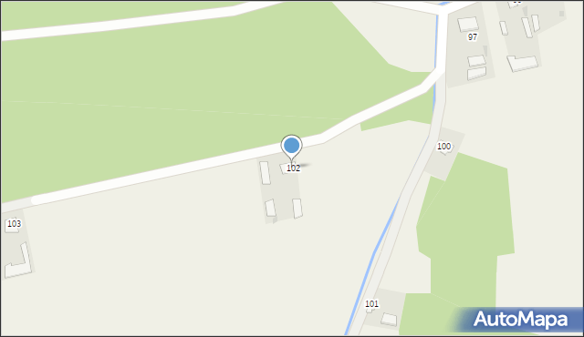 Pawłówka, Pawłówka, 102, mapa Pawłówka