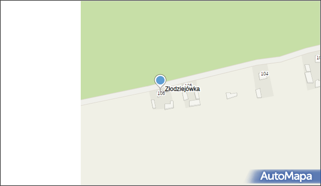 Pawłówka, Pawłówka, 106, mapa Pawłówka