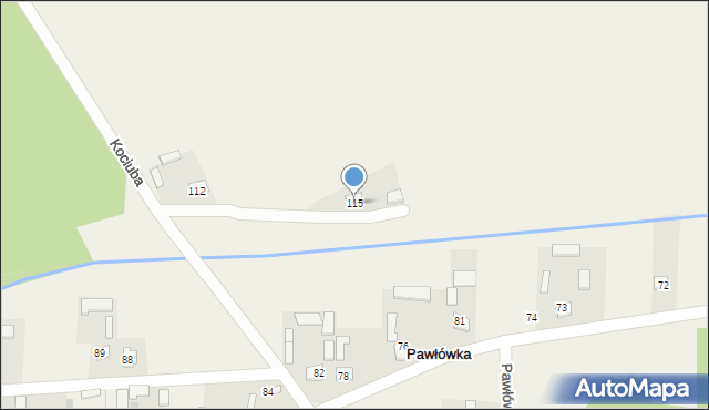 Pawłówka, Pawłówka, 115, mapa Pawłówka