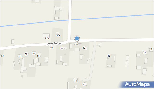 Pawłówka, Pawłówka, 56, mapa Pawłówka