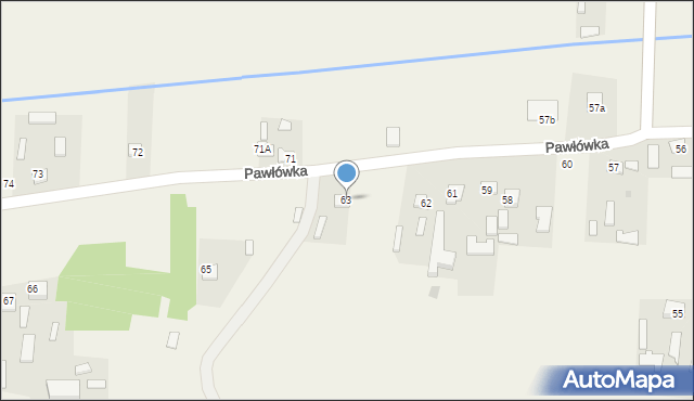 Pawłówka, Pawłówka, 63, mapa Pawłówka