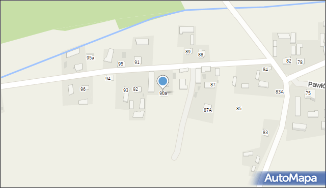 Pawłówka, Pawłówka, 90a, mapa Pawłówka