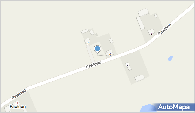 Pawłowo, Pawłowo, 7a, mapa Pawłowo