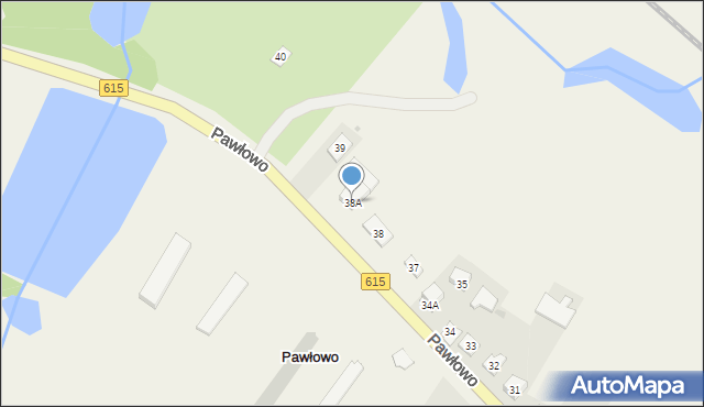 Pawłowo, Pawłowo, 38A, mapa Pawłowo