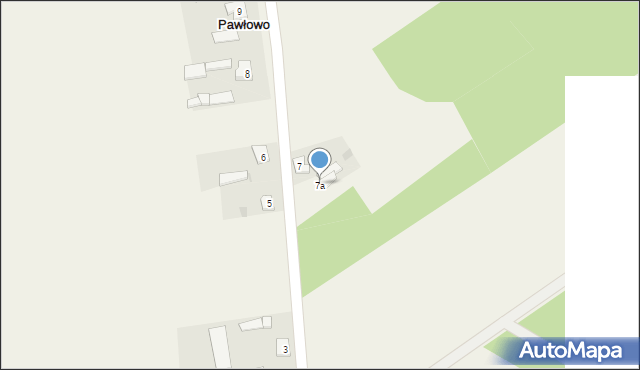 Pawłowo, Pawłowo, 7a, mapa Pawłowo