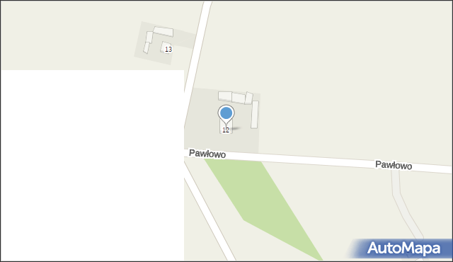 Pawłowo, Pawłowo, 12, mapa Pawłowo
