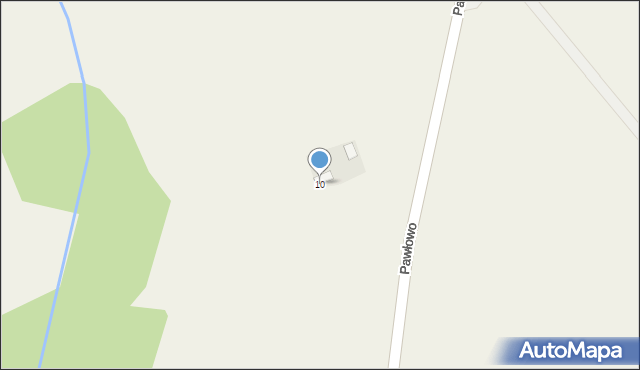 Pawłowo, Pawłowo, 10, mapa Pawłowo