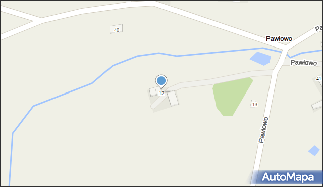 Pawłowo, Pawłowo, 12, mapa Pawłowo