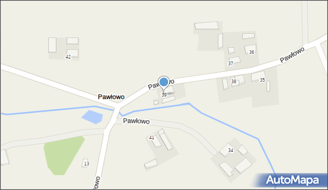 Pawłowo, Pawłowo, 39, mapa Pawłowo