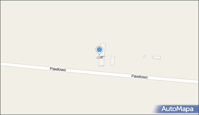 Pawłowo, Pawłowo, 114B, mapa Pawłowo