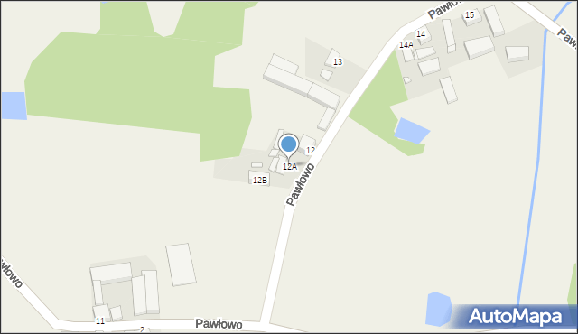 Pawłowo, Pawłowo, 12A, mapa Pawłowo