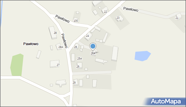 Pawłowo, Pawłowo, 26A, mapa Pawłowo
