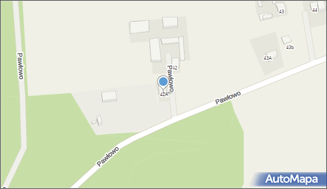 Pawłowo, Pawłowo, 42A, mapa Pawłowo