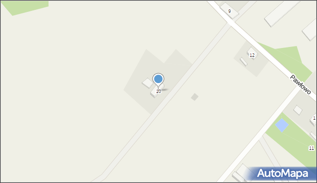 Pawłowo, Pawłowo, 10, mapa Pawłowo