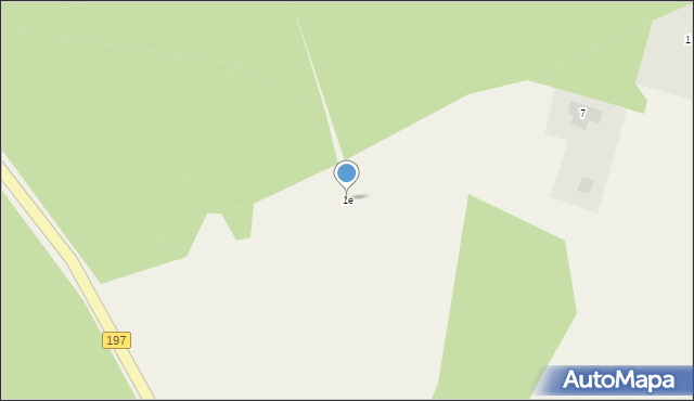 Pawłowo Skockie, Pawłowo Skockie, 1e, mapa Pawłowo Skockie