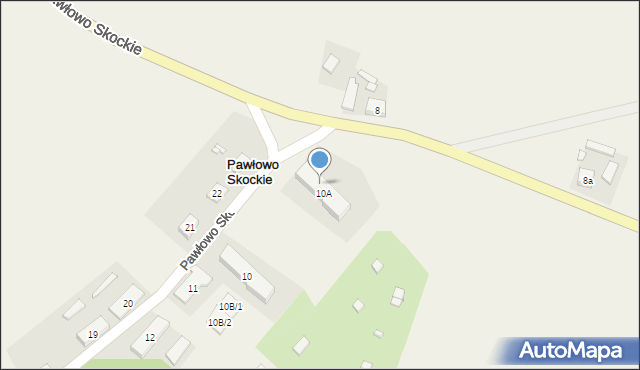 Pawłowo Skockie, Pawłowo Skockie, 9, mapa Pawłowo Skockie