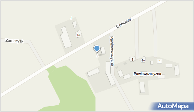 Pawłowszczyzna, Pawłowszczyzna, 2, mapa Pawłowszczyzna