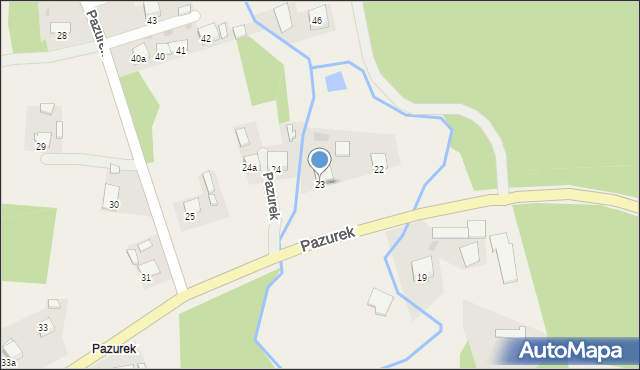 Pazurek, Pazurek, 23, mapa Pazurek