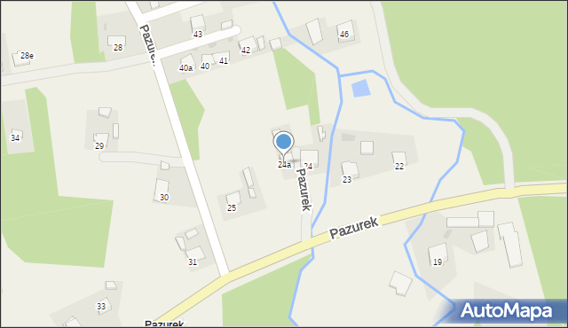 Pazurek, Pazurek, 24a, mapa Pazurek