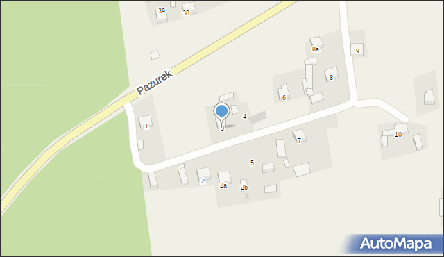 Pazurek, Pazurek, 3, mapa Pazurek