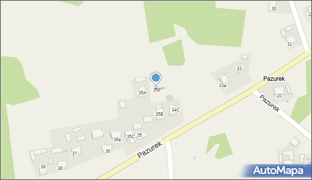 Pazurek, Pazurek, 35d, mapa Pazurek