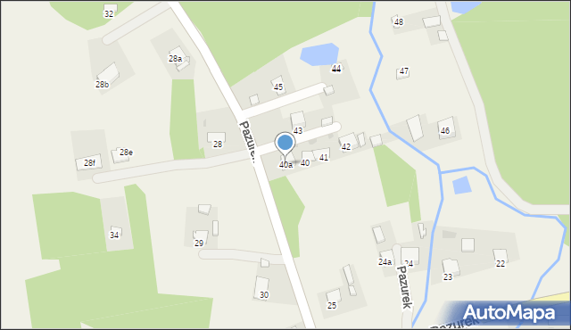 Pazurek, Pazurek, 40a, mapa Pazurek