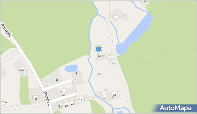 Pazurek, Pazurek, 48, mapa Pazurek