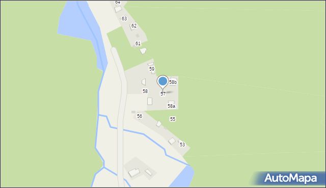 Pazurek, Pazurek, 57, mapa Pazurek