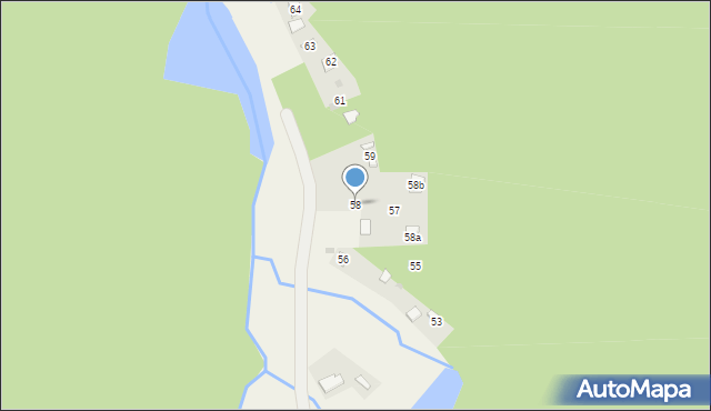 Pazurek, Pazurek, 58, mapa Pazurek