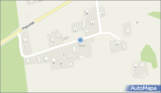Pazurek, Pazurek, 7, mapa Pazurek
