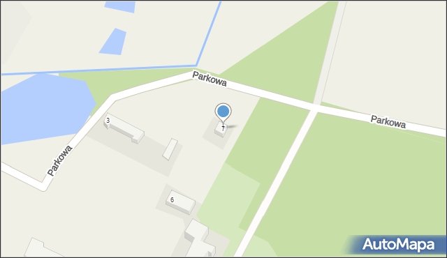 Pępowo, Parkowa, 7, mapa Pępowo