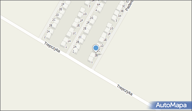 Pępowo, Paderewskiego Ignacego Jana, 2B, mapa Pępowo