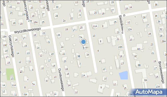 Piaseczno, Paderewskiego Ignacego Jana, 5, mapa Piaseczno