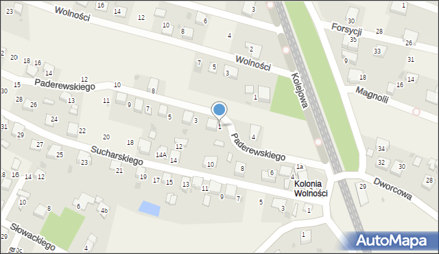 Piasek, Paderewskiego Ignacego Jana, 1, mapa Piasek