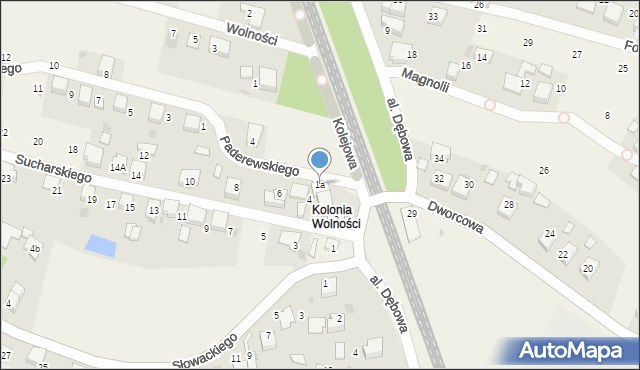 Piasek, Paderewskiego Ignacego Jana, 1a, mapa Piasek