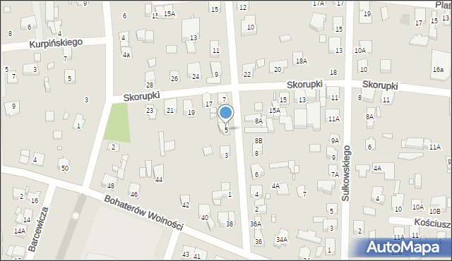 Piastów, Paderewskiego Ignacego Jana, 5, mapa Piastów