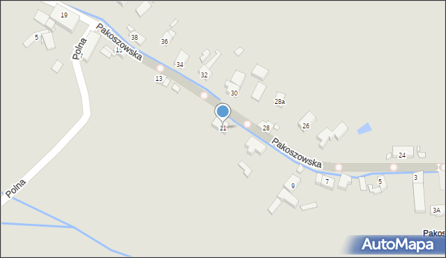 Piechowice, Pakoszowska, 11, mapa Piechowice