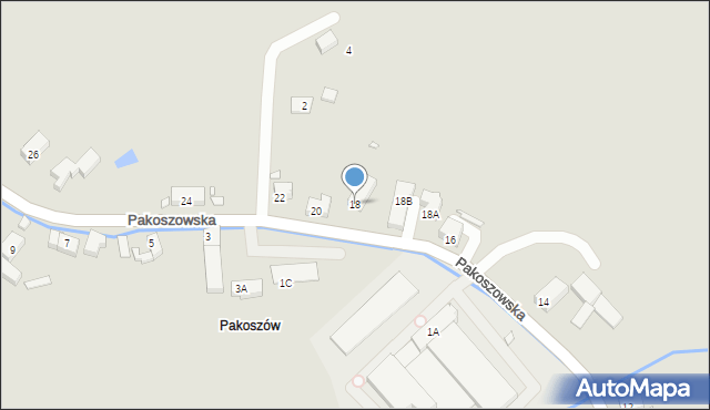 Piechowice, Pakoszowska, 18, mapa Piechowice