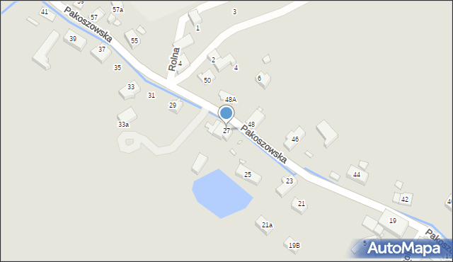 Piechowice, Pakoszowska, 27, mapa Piechowice