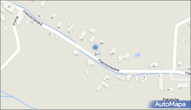 Piechowice, Pakoszowska, 28, mapa Piechowice