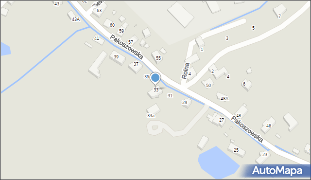 Piechowice, Pakoszowska, 33, mapa Piechowice