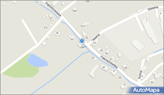 Piechowice, Pakoszowska, 43A, mapa Piechowice