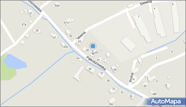 Piechowice, Pakoszowska, 59, mapa Piechowice