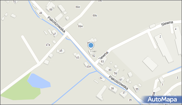 Piechowice, Pakoszowska, 65, mapa Piechowice