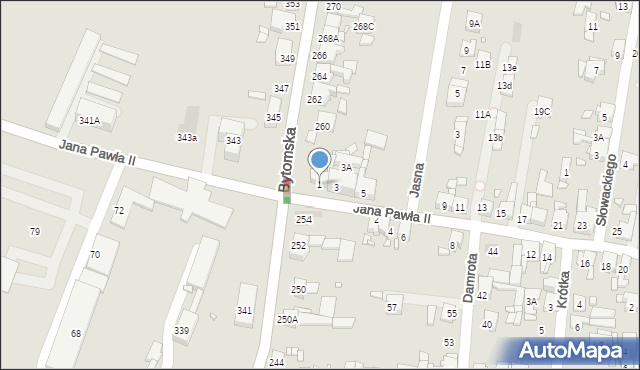 Piekary Śląskie, Papieża Jana Pawła II, 1, mapa Piekary Śląskie