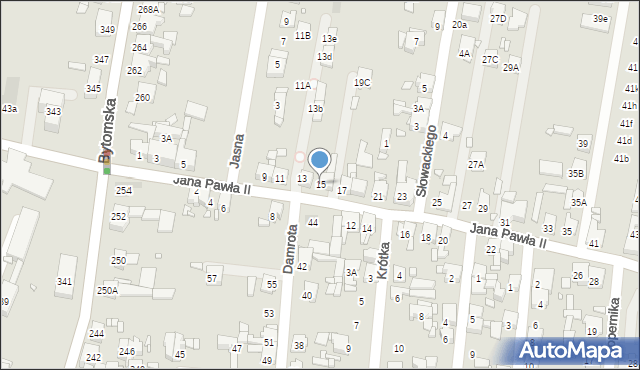 Piekary Śląskie, Papieża Jana Pawła II, 15, mapa Piekary Śląskie