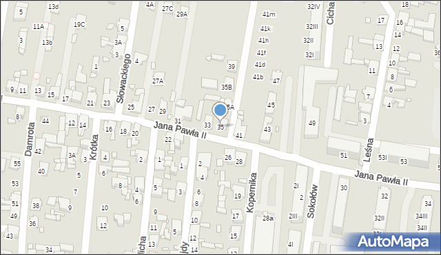 Piekary Śląskie, Papieża Jana Pawła II, 35, mapa Piekary Śląskie