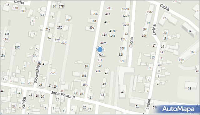 Piekary Śląskie, Papieża Jana Pawła II, 41g, mapa Piekary Śląskie